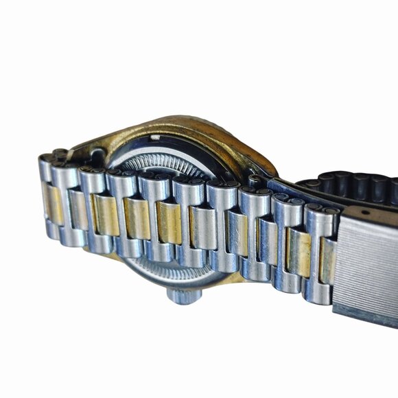 Samuel Gassan Ronda Matic 4138 Automatic Watch Vintage1980s Two Tone Bracelet main image 12